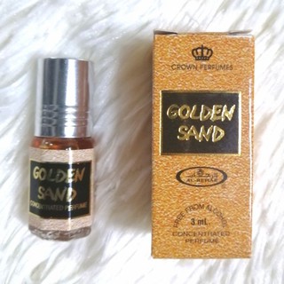 นํ้าหอม Al Rehab Perfume​ Golden sand Oil​ 3ml​ น้ำหอมอาหรับ