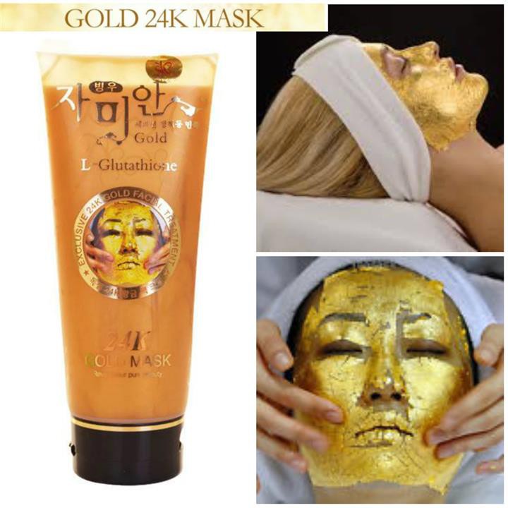 ( มีส่งด่วน ) 24K Gold Mask L-Glutathione ครีมมาส์กหน้าทองคำ มาส์ก