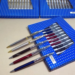 ปากกา ปากกาลูกลื่นแบบกด รุ่นN05 หมึกน้ำเงิน ขนาด0.7mm ด้ามโลหะ มี 5สี ให้เลือก（ราคาต่อด้าม）#ปากกา#เครื่องเขียน#ของขวัญ