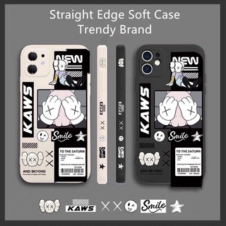 เคสโทรศัพท์ซิลิโคน TPU แบบนิ่ม ลาย Kaws กันกระแทก พร้อมสายคล้อง สําหรับ OPPO Reno 6Z 2 2Z 2F 3 4 5 6 Pro 5 Lite 4F 5F