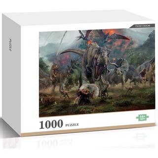 Jurassic World: Fallen Kingdom จิ๊กซอว์ไม้ 1000 ชิ้น ของเล่นเสริมการเรียนรู้เด็ก สําหรับตกแต่งบ้าน