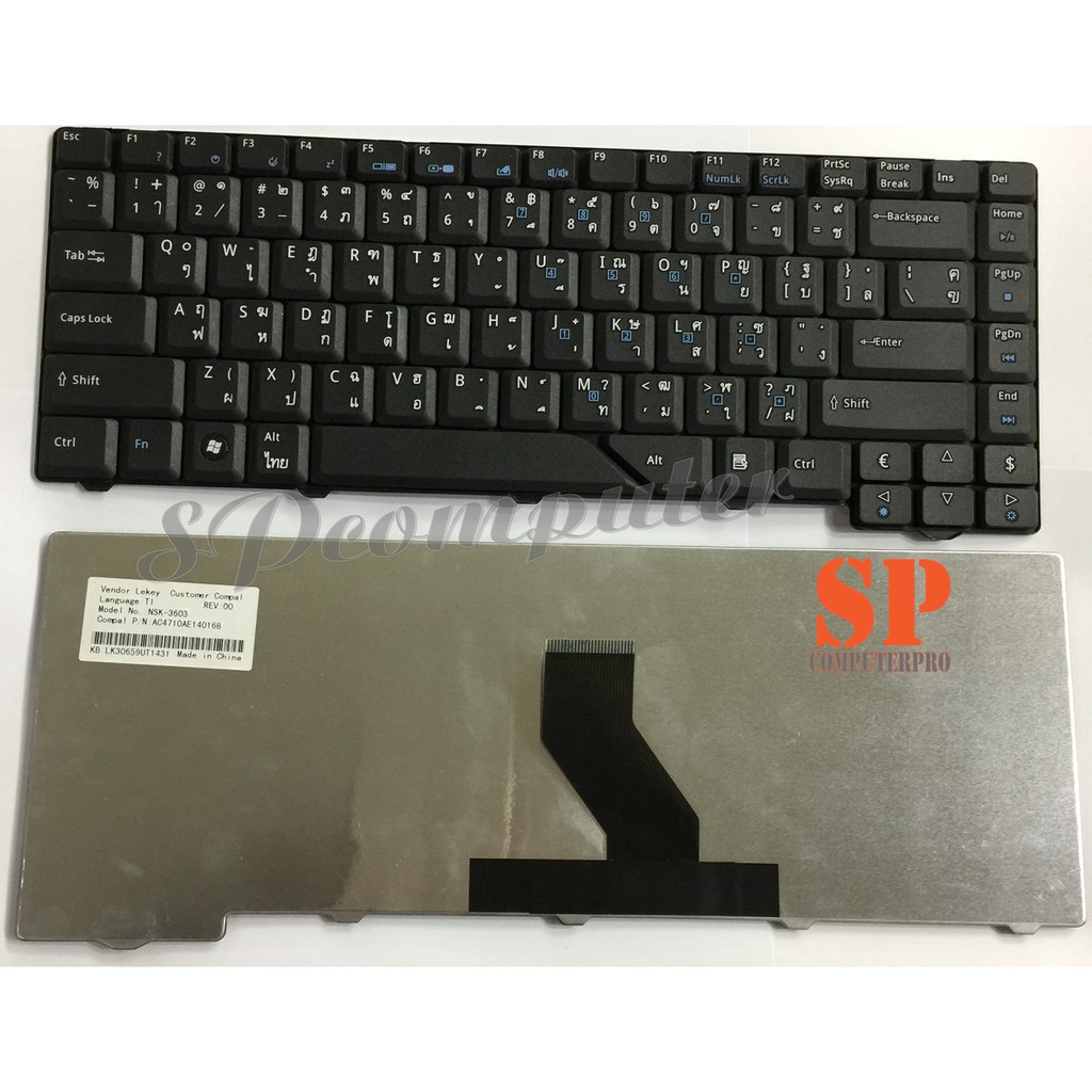 KEYBOARD ACER คีย์บอร์ด ACER Aspire 4925 4925G 4530 4930 4935 4935G 4937 4937G 4730 4730Z 4730ZG ภาษ