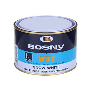 ขี้ผึ้งขัดพื้น บอสนี่ ขนาด 400 กรัม กระป๋องละ 90.-  FLOOR WAX BOSNY B225 B-225