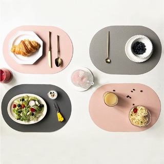 Placemat ชุดรองแก้วหนัง PU ฉนวนกันความร้อนกันน้ําพรีเมี่ยม