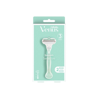 Gillette Venus วีนัส สมูทเซซิทีฟ ด้ามมีด พร้อมใบมีด 2 ชิ้น