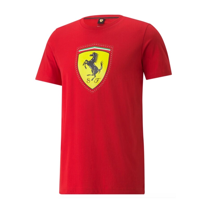 เสื้อยืด พิมพ์ลาย Puma X Ferrari Race ขนาดใหญ่ ของแท้ สําหรับผู้ชาย 53375302
