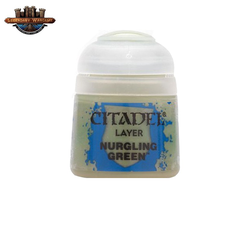 [BSAพร้อมส่ง] Citadel : LAYER: NURGLING GREEN (12ML) สีอะคริลิคสำหรับทาโมเดล