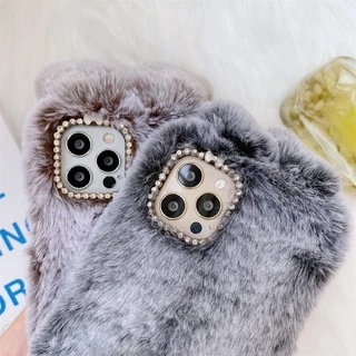 เคสไอโฟน กันฝุ่นกันกระแทก หูยาว หางกระต่าย 3D น่ารัก Apple 11 12Pro เคสมือถือ TPU นุ่มนิ่ม iPhone XR 13ProMax ตุ๊กตา 7 8plus