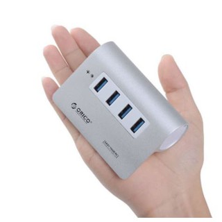ORICO M3H4 4 Ports USB3.0 HUB Silver ความเร็วUSB3.0 แบบอลูมิเนียม สีเงิน