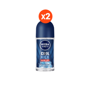 [ขายดี ส่งฟรี] นีเวีย โรลออน สำหรับผู้ชาย 50 มล. NIVEA DEO MEN 50 ml. 2pcs