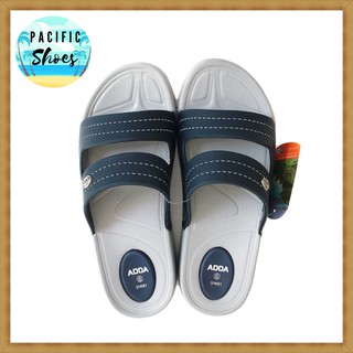 ADDA รองเท้าแตะสวมผู้หญิง รุ่น 31K01 สีกรม by Pacific Shoes