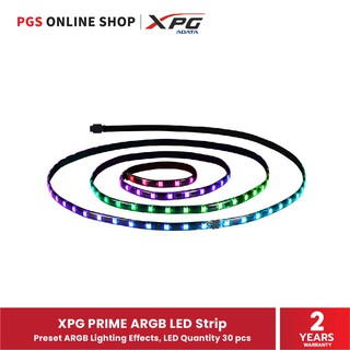 XPG PRIME ARGB LED Strip (ไฟเส้นสำหรับตกแต่งคอมพิวเตอร์) Preset ARGB Lighting Effects, LED Quantity 30 pcs