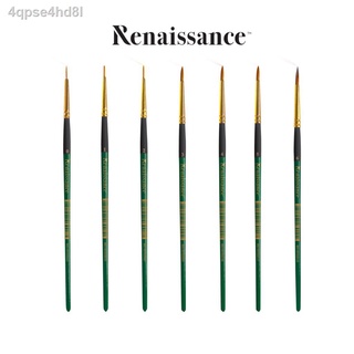 ☊พู่กันสีน้ำชนิดกลม เบอร์ 0-6 Renaissance