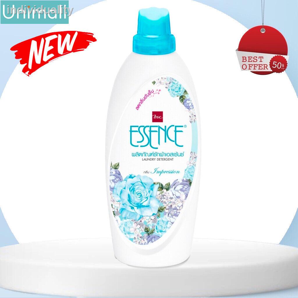 น้ำยาซักผ้า เอสเซ้นซ์ ESSENCE 900ml น้ำยาซักผ้าเอสเซ้น จาก BSC กลิ่นหอมม l Unimall_Th ซักผ้าสีเขียว 