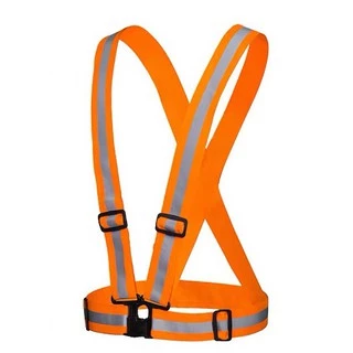 Reflective Vest、เสื้อกั๊กสะท้อนแสงปรับยืดหยุ่นสายเสื้อกล้ามสำหรับวิ่งปั่นจักรยานจ๊อกกิ้ง