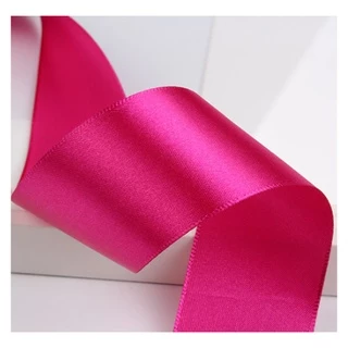 Ribbon ริบบิ้นผ้าซาติน ขนาดหน้ากว้าง 4cm. ยาว 22m. ริบบิ้นทำโบว์ ห่อของขวัญ ตกแต่ง หลากสี พร้อมส่ง