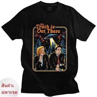 เสื้อยืด พิมพ์ลายการ์ตูน The X Files The Truth Is Out Have สไตล์วินเทจ ฮาราจูกุ