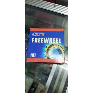 พร้อมส่ง City Freewheel เฟืองหลังจักรยาน ขนาด 1/2"x1/8"x18T