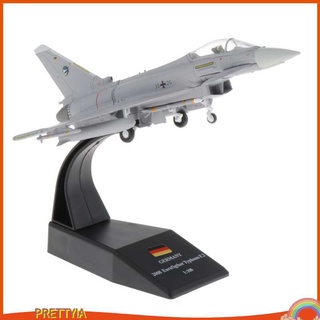 [Prettyia] 1/100 Ef2000 Eurofighter Typhoon โมเดลตุ๊กตาโลหะของเล่นสําหรับเด็ก