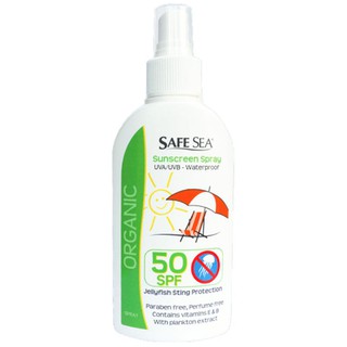 Safe Sea ครีมกันแมงกระพรุน กันแตนทะเล SPF50 Milky Spray ขนาด 100 มล. หมดอายุ FEB26