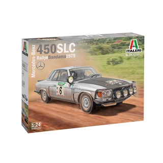 พลาสติก โมเดล ประกอบ ITALERI สเกล 1/24 Mercedes-Benz 450SLC Rallye Bandama 1979 (3632)