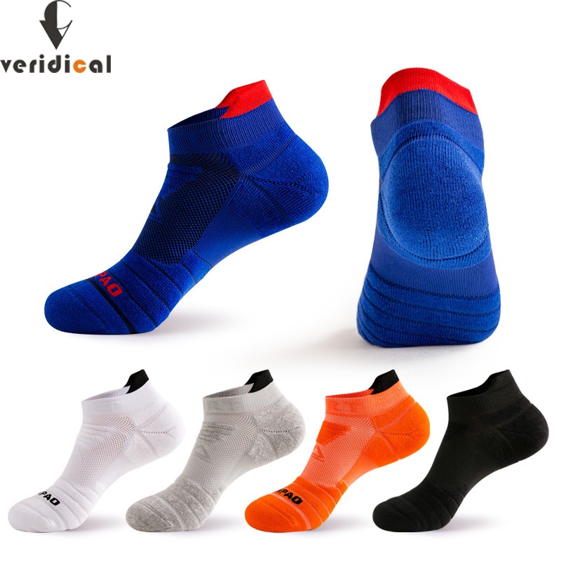 Veridical 5 Pairs Athletic Sport Running Socks For Men Colorful Cotton Breathable Deodorant 2302