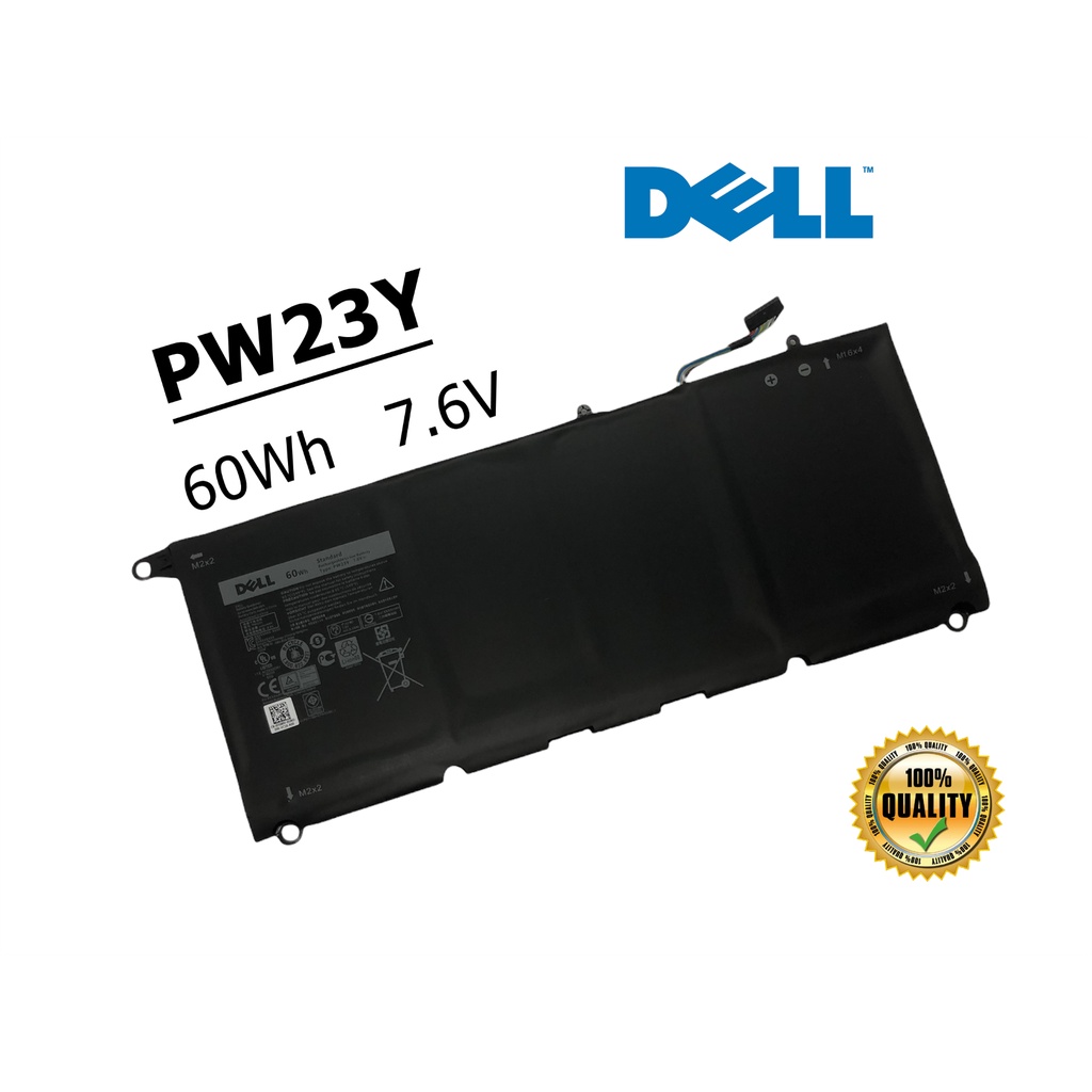 Dell แบตเตอรี่ PW23Y (สำหรับ XPS 13 9360 Ultrabook RNP72 TP1GT ) Dell Battery Notebook เดล แบตเตอรี่