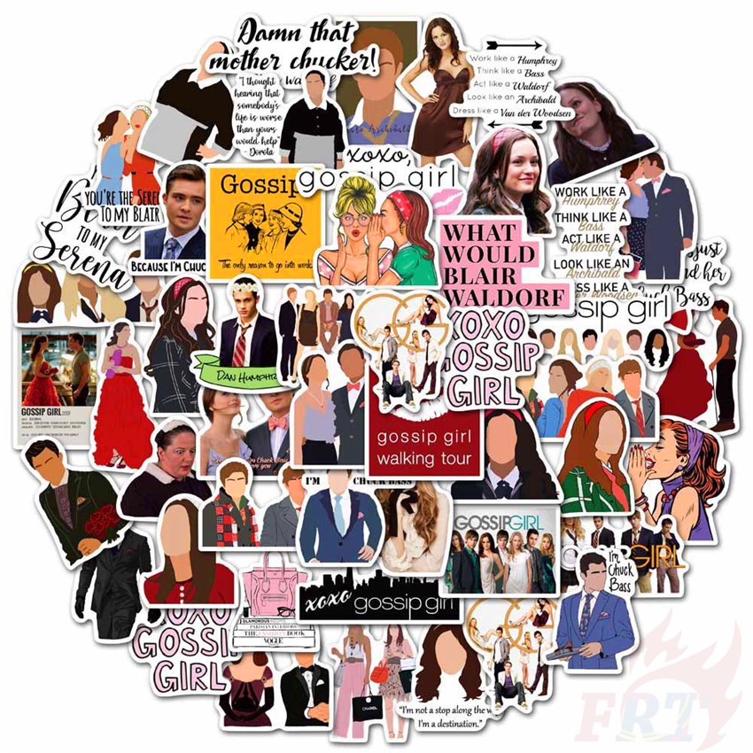 100Pcs/Set Gossip Girl Series A Youth Idol TV Shows สติ๊กเกอร์ Serena Blair DIY Fashion Waterproof Decals Doodle สติ๊กเกอร์