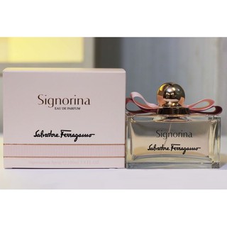 Salvatore Ferragamo Signorina EDP for women 100ML กล่องซีล(เช็คสต้อคก่อนทำรายการนะคะ)