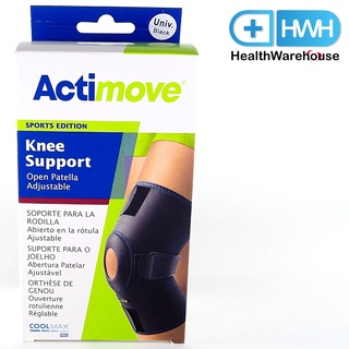 Actimove Knee Support Open Patella Adjustable สีดำ