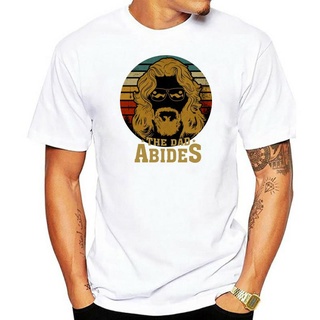 เสื้อยืดผ้าฝ้ายพิมพ์ลายขายดี เสื้อยืดลําลอง แขนสั้น พิมพ์ลาย The Dad Abides The Big_Lebowski สไตล์วินเทจ สําหรับผู้ชาย ข