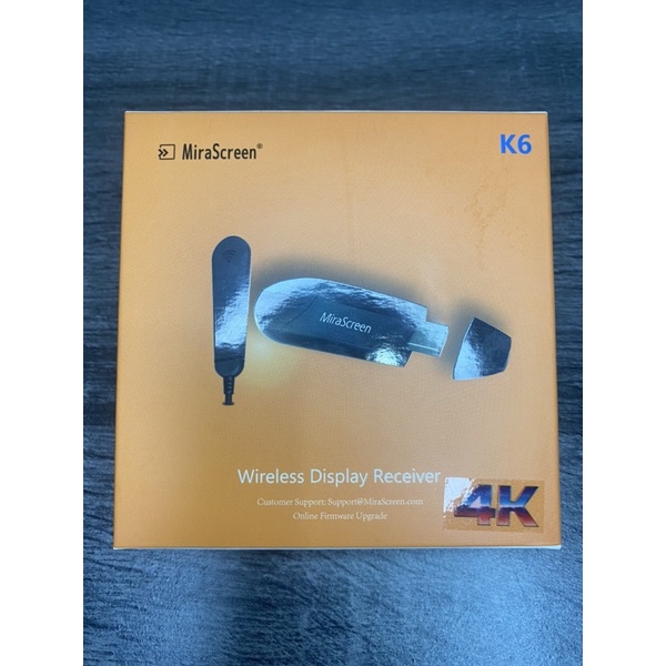 K6 Mirascreen 4K Wireless Screen Sharing Display Dongle TV Cast Phone Display Anycast