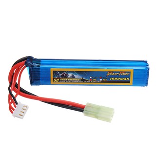 Pre Order พลังยักษ์ 11.1V 1000mAh 3S 15C LiPo แบตเตอรี่ ปลั๊กอิน AIRSOFT Pack Mini-Tamiya RC Parts เครื่องชาร์จแบตเตอรี่