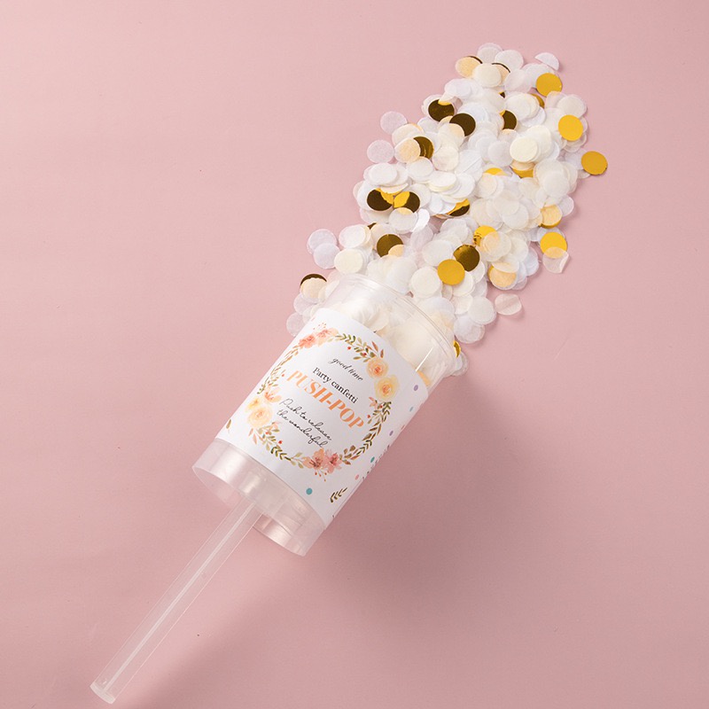 พลุกระดาษ push-pop paper shoot พลุ เปเปอร์ชู้ต สำหรับปาร์ตี้เซอร์ไพรส์ งานฉลองวันเกิด ปีใหม่ สีสวย พร้อมส่งค่าา - รูปที่ 6