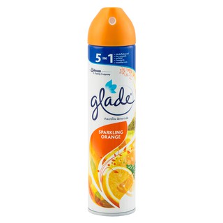 Glade เกลด น้ำหอมปรับอากาศ น้ำหอมดับกลิ่น กลิ่นสปาร์คกิ้ง ออเรนจ์ 320 มล.