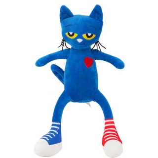 Pete Cat Plush Toys ตุ๊กตาสร้างสรรค์ ตุ๊กตานอน ตุ๊กตาแมว ส่งของเล่นแฟน