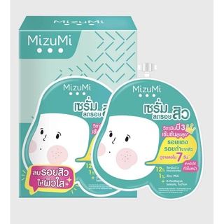 เซรั่มลดรอยสิว Mizumi B3 Acne Concentrate Serum(6ซอง)  มิซูมิเซรั่มซองสีเขียว