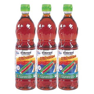 น้ำปลา ตราหอยหลอด 700ml/ขวด ยกแพ็ค 3ขวด ขวดเพท FISH SAUCE PET