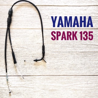 สายเร่งชุด มอเตอร์ไซค์  YAMAHA SPARK135 (  ยามาฮ่า  สปาร์ค 135 ) คาบูเรเตอร์