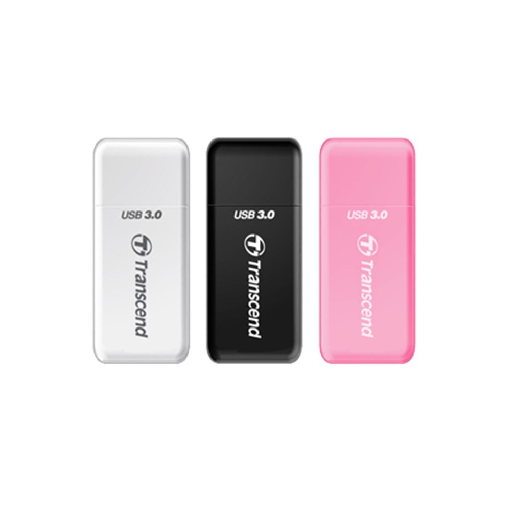 Transcend Usb 30 Card Reader Rdf5 Blackwhitepink Shopee Thailand 