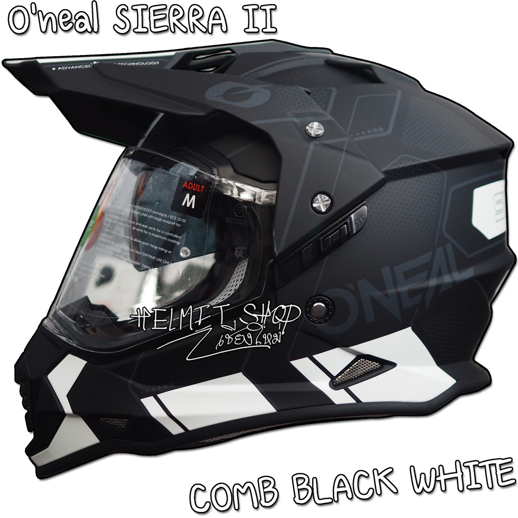 O'neal SIERRA II COMB BLACK WHITE แว่น 2 ชั้น นวมถอดซักได้