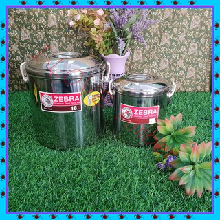 ZEBRA POT STAINLESS STEEL 12/14/16 CM. STAINLESS STEEL HANDLE POT หม้อหูหิ้วสแตนเลส หม้อหิ้ว หม้อไปวัด หม้อใส่แกง หม้อ