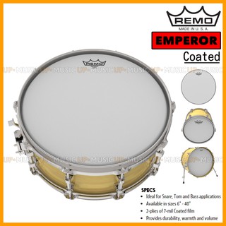 🥁หนังกลอง Emperor Coated by REMO USA💯