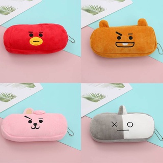 กระเป๋าดินสอ เครื่องเขียน ลายการ์ตูน KPOP BTS BT21 Kawaii น่ารัก สําหรับเด็กผู้ชาย และเด็กผู้หญิง