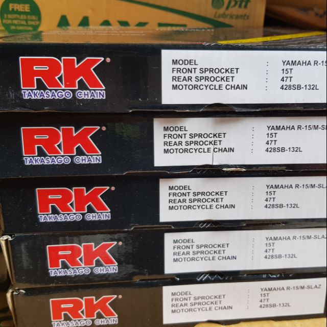 โซ่สเตอร์ชุด M-SLAZ(428)  RK 15-47-132ของแท้ๆ ราคาถูก Shopee Lazada