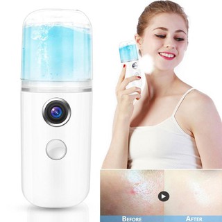 เครื่องพ่นไอน้ำหน้า แบบพกพา ช่วยฟื้นฟูผิวหน้า Mini USB Steamer Nano สปาหน้า พร้อมส่ง