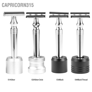 Capricorn315 Round Mustache Shaver Brush Base Razor Shaving Stand Zinc Alloy Holder Stable