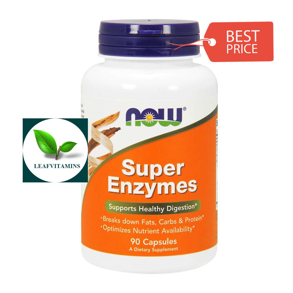 NOW Foods Super Enzymes / 90 Capsules. leafvitamins ThaiPick