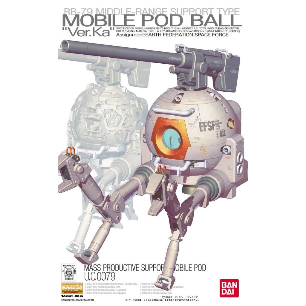 Bandai MG 1/100 BALL VER.KA 4573102635426 B2