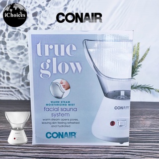 [Conair] True Glow Warm Steam Moisturizing Mist Facial Sauna System, Gray / White Model. MDF3R เครื่องพ่นไอน้ำ แถมหัวชาต